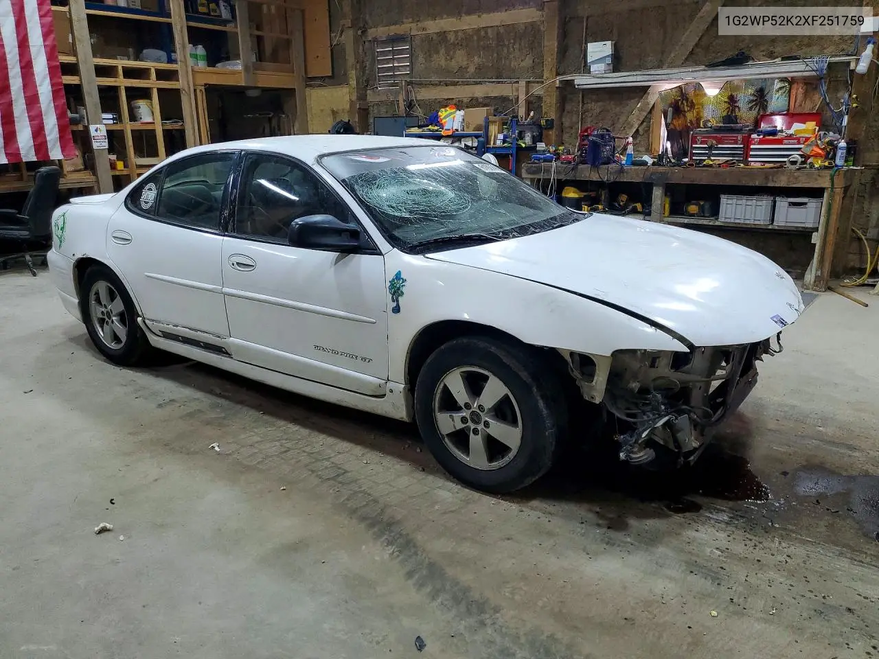 1999 Pontiac Grand Prix Gt VIN: 1G2WP52K2XF251759 Lot: 61929966
