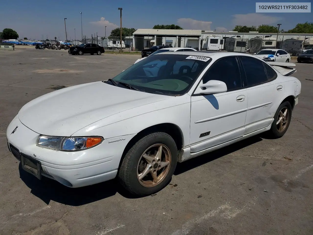 2000 Pontiac Grand Prix Gtp VIN: 1G2WR5211YF303482 Lot: 57780086