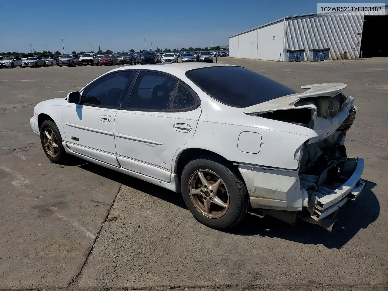 2000 Pontiac Grand Prix Gtp VIN: 1G2WR5211YF303482 Lot: 57780086