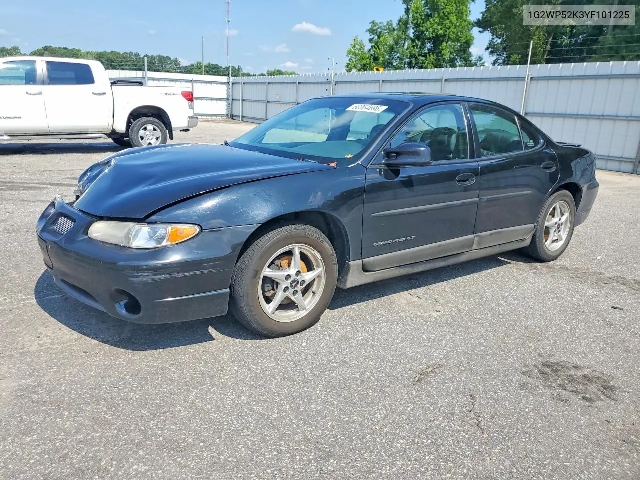 2000 Pontiac Grand Prix Gt VIN: 1G2WP52K3YF101225 Lot: 60064696