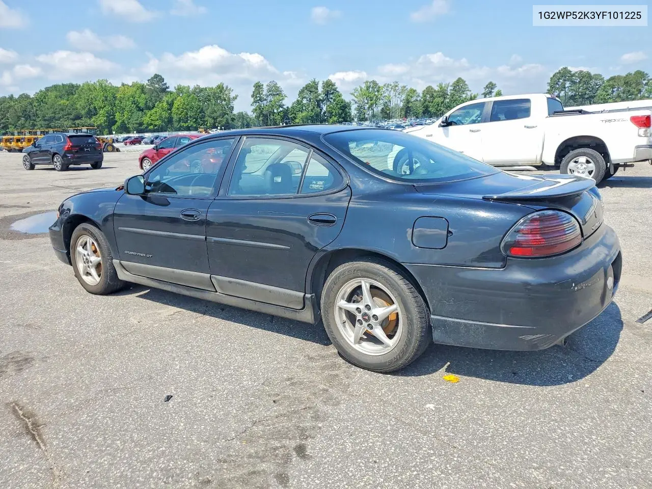 2000 Pontiac Grand Prix Gt VIN: 1G2WP52K3YF101225 Lot: 60064696