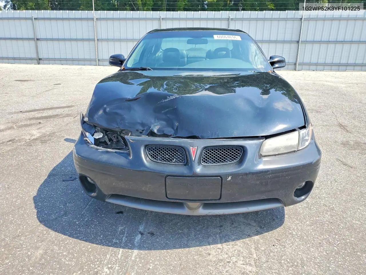 2000 Pontiac Grand Prix Gt VIN: 1G2WP52K3YF101225 Lot: 60064696