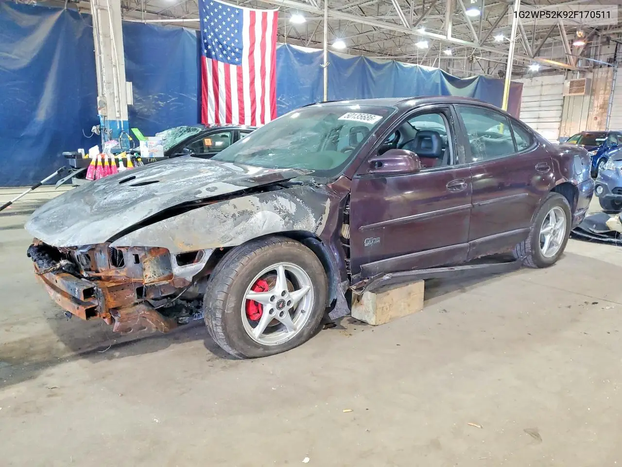 2002 Pontiac Grand Prix Gt VIN: 1G2WP52K92F170511 Lot: 50135686