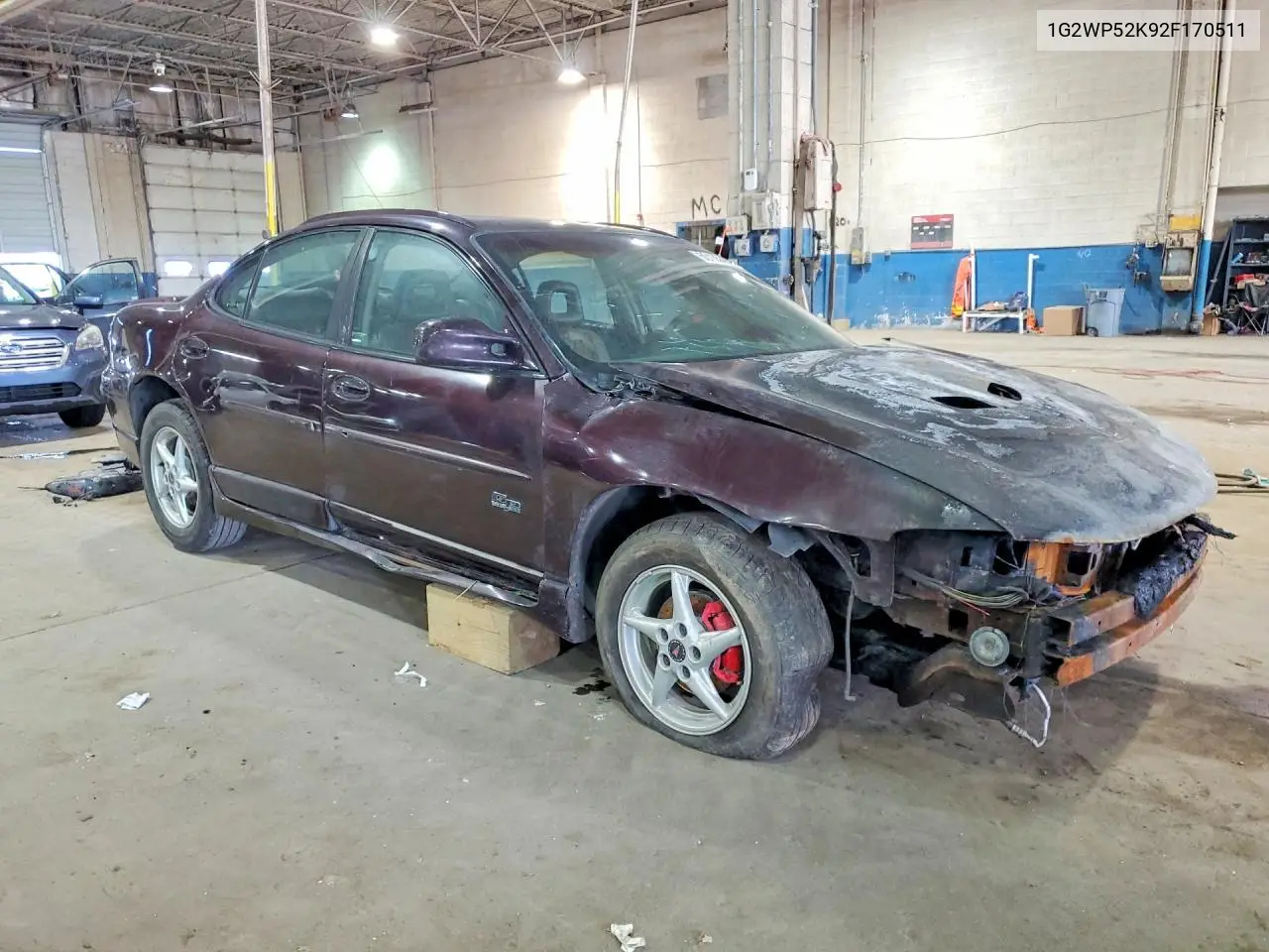 2002 Pontiac Grand Prix Gt VIN: 1G2WP52K92F170511 Lot: 50135686