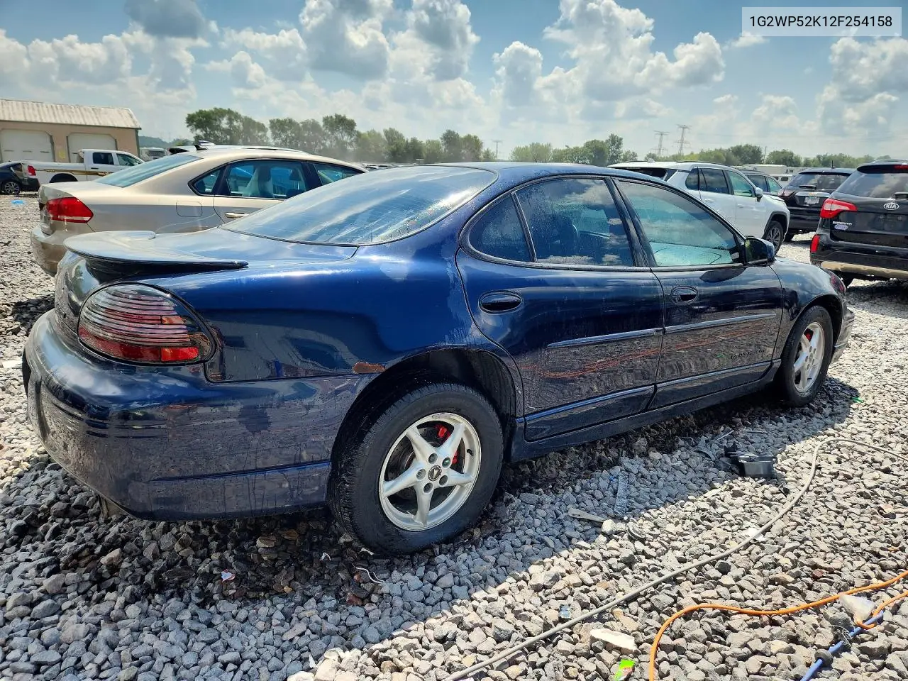 2002 Pontiac Grand Prix Gt VIN: 1G2WP52K12F254158 Lot: 60978986