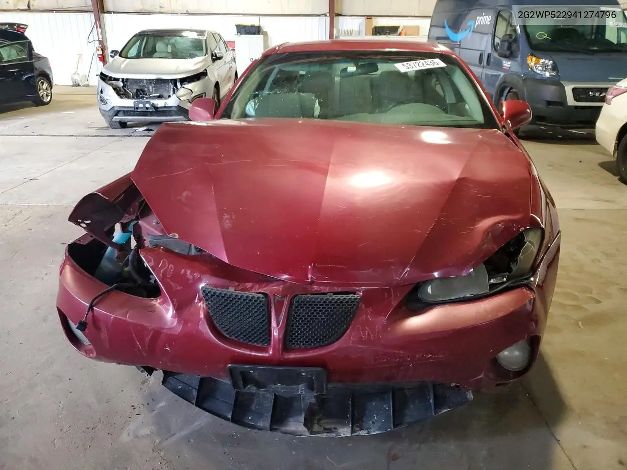 2004 Pontiac Grand Prix Gt VIN: 2G2WP522941274796 Lot: 53722436