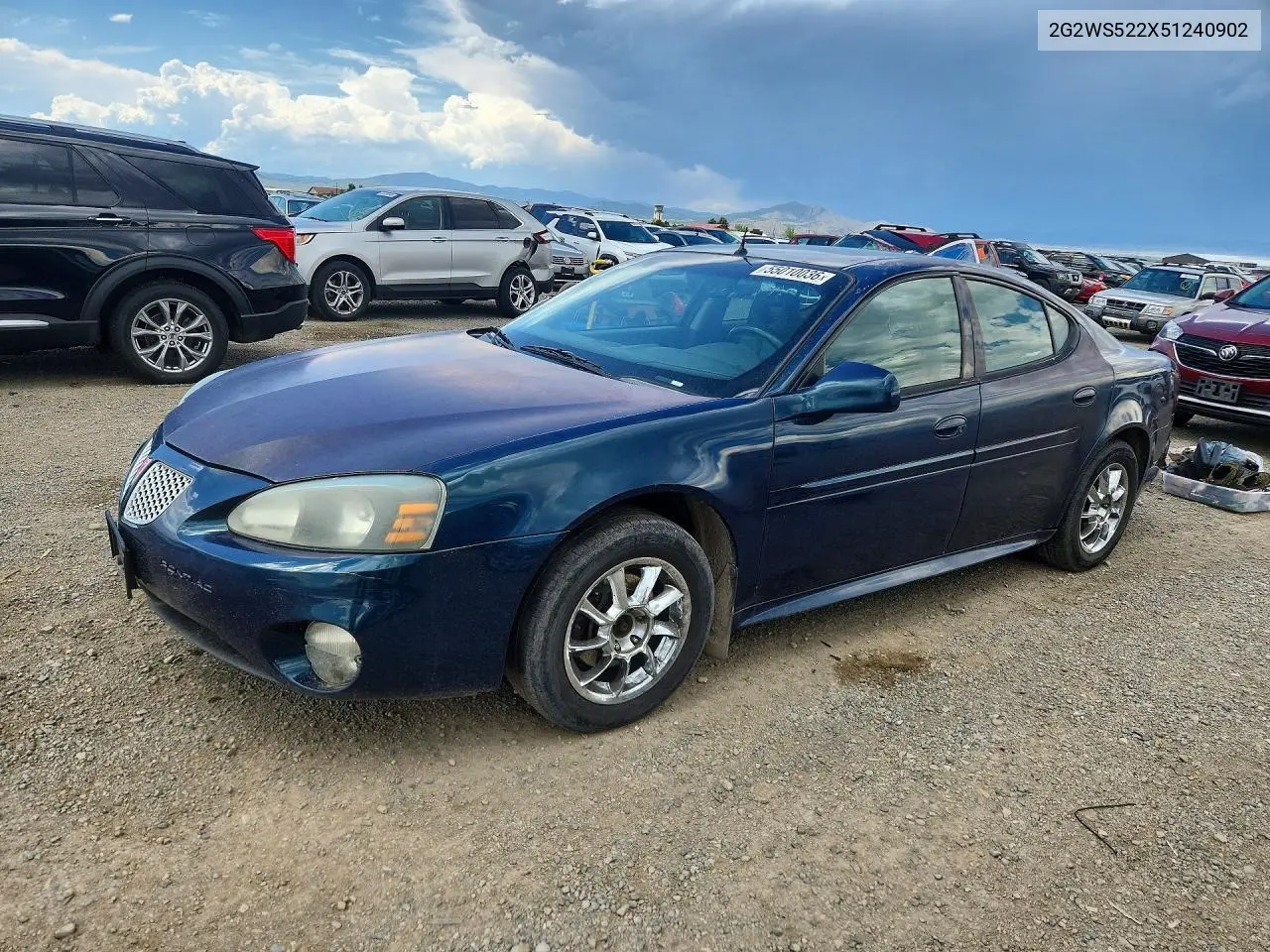 2005 Pontiac Grand Prix Gt VIN: 2G2WS522X51240902 Lot: 55010036