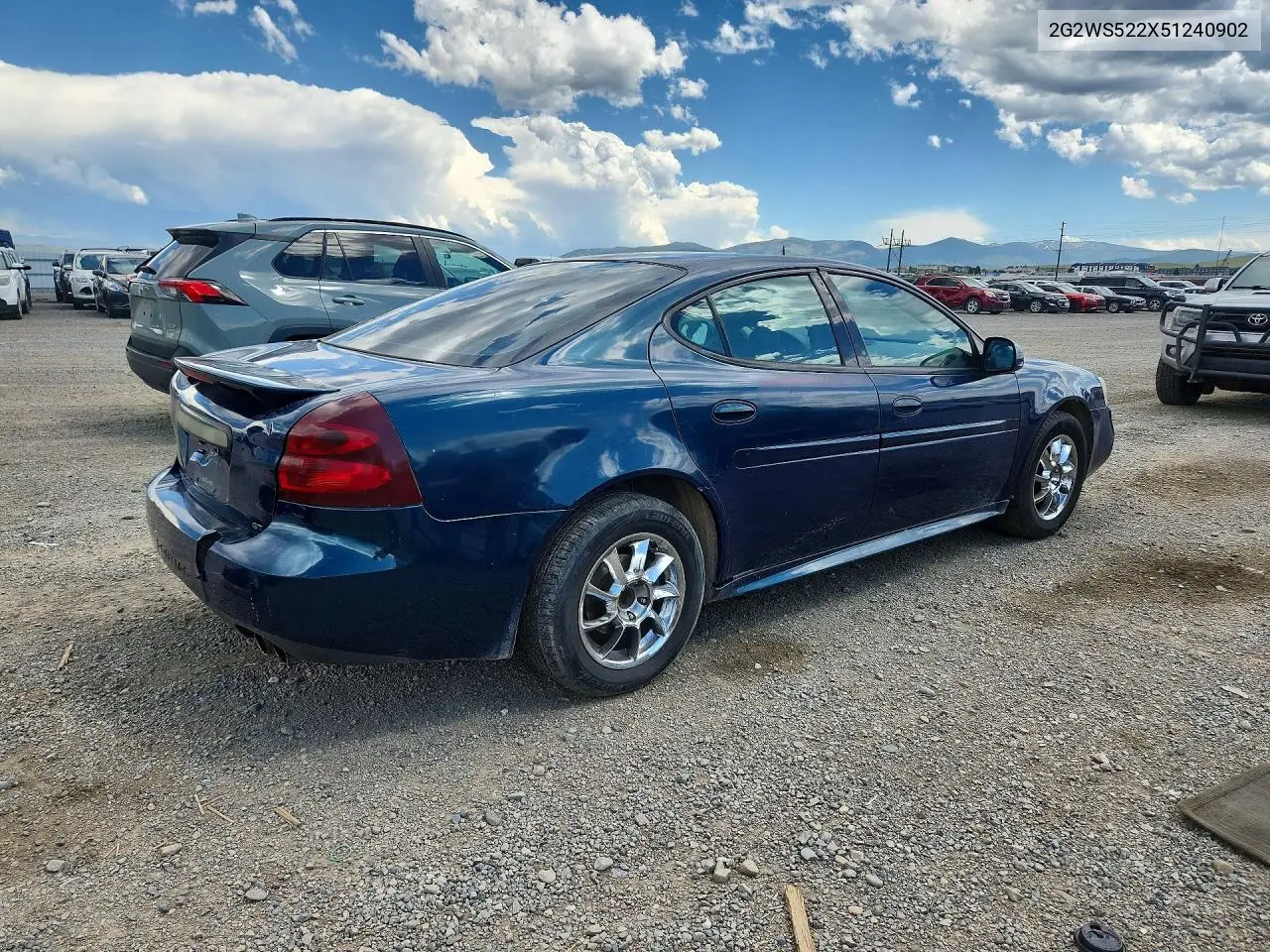 2005 Pontiac Grand Prix Gt VIN: 2G2WS522X51240902 Lot: 55010036