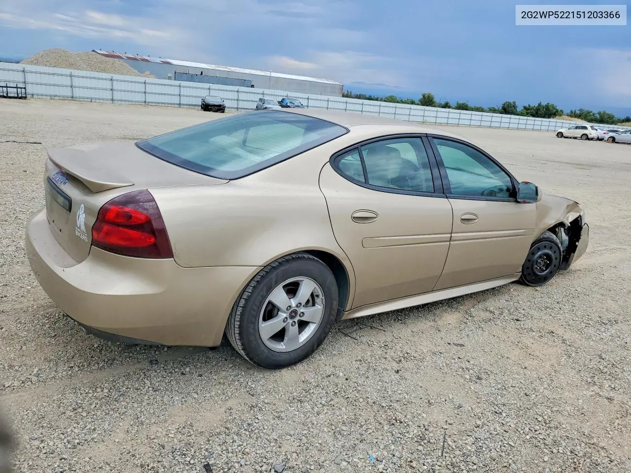 2005 Pontiac Grand Prix VIN: 2G2WP522151203366 Lot: 57704586