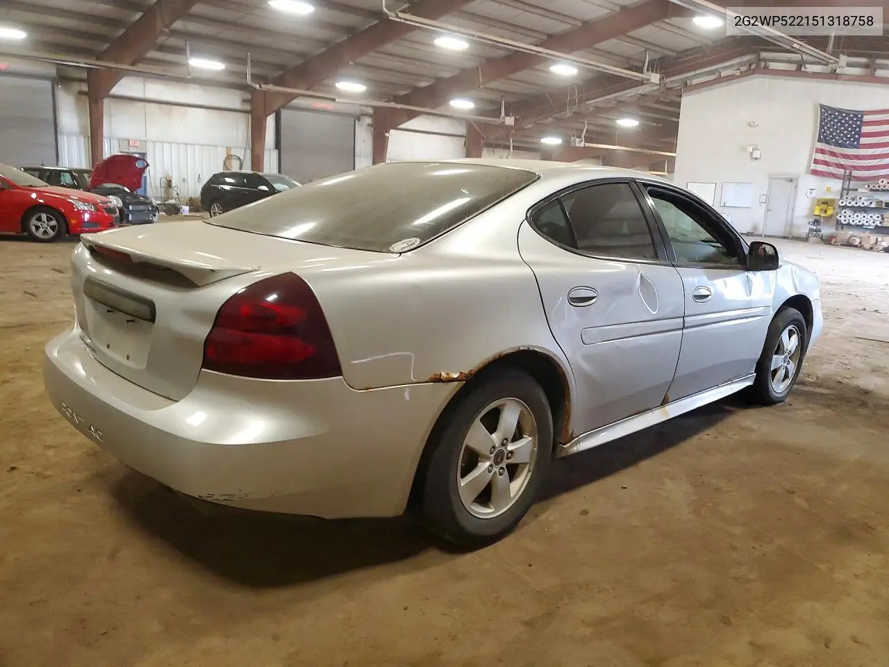 2005 Pontiac Grand Prix VIN: 2G2WP522151318758 Lot: 60663836