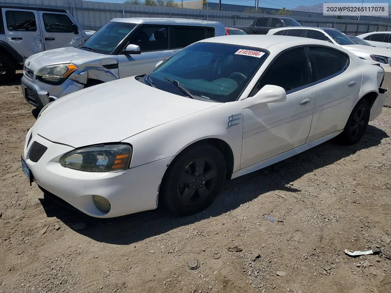 2005 Pontiac Grand Prix Gt VIN: 2G2WPS2265117078 Lot: 61028986