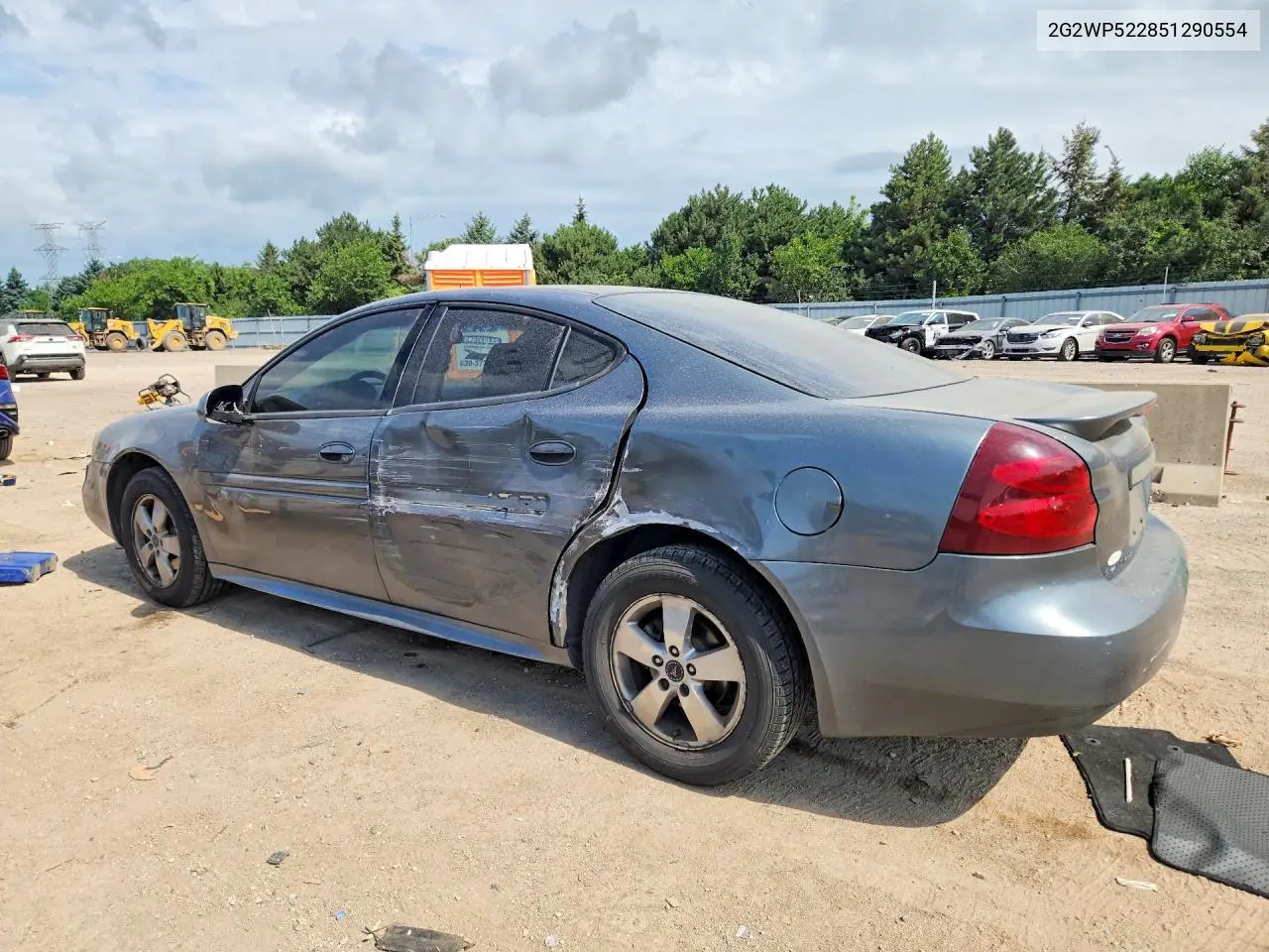 2005 Pontiac Grand Prix VIN: 2G2WP522851290554 Lot: 61502186