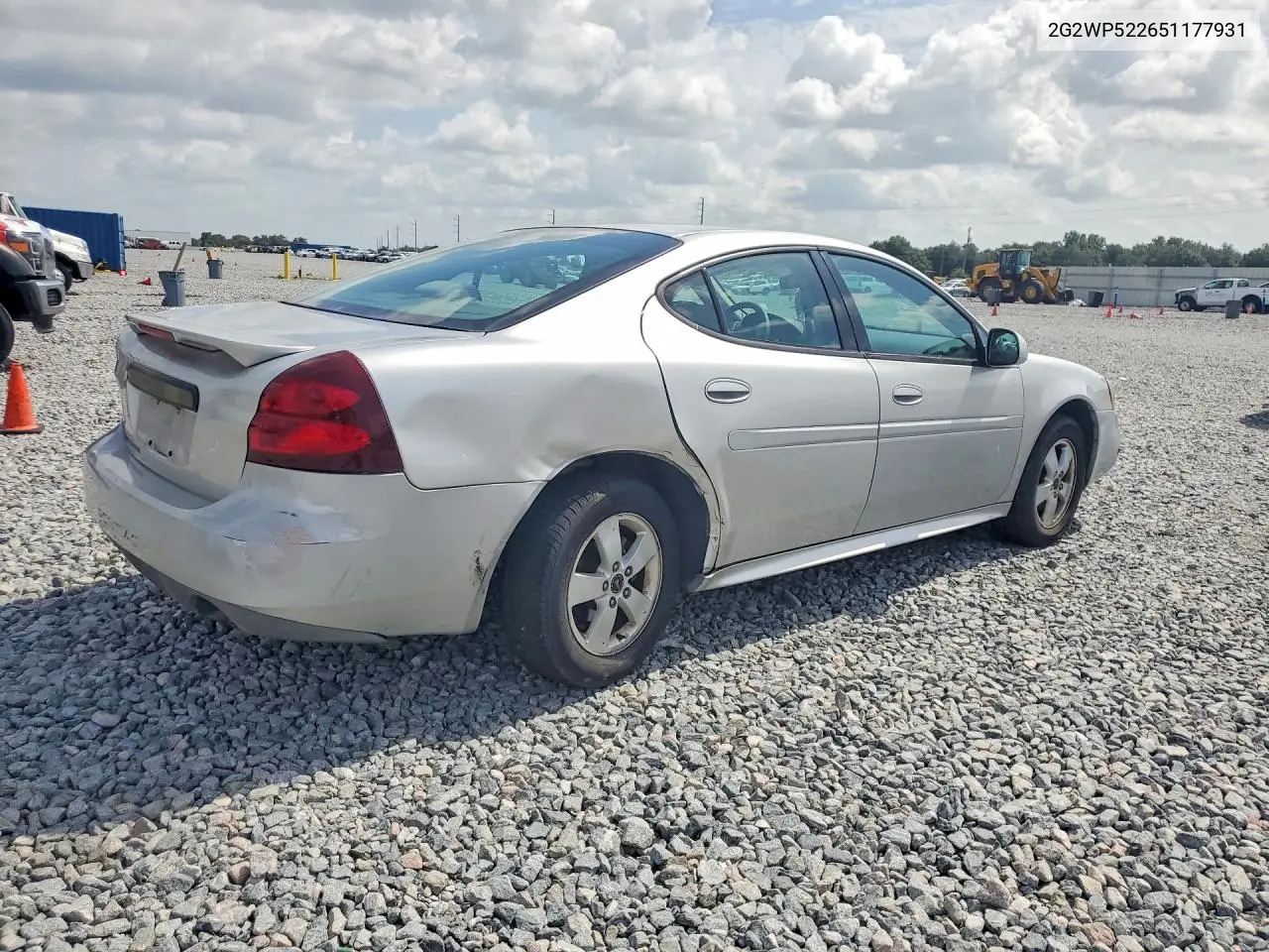 2005 Pontiac Grand Prix VIN: 2G2WP522651177931 Lot: 62131626