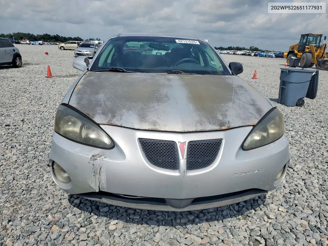 2005 Pontiac Grand Prix VIN: 2G2WP522651177931 Lot: 62131626