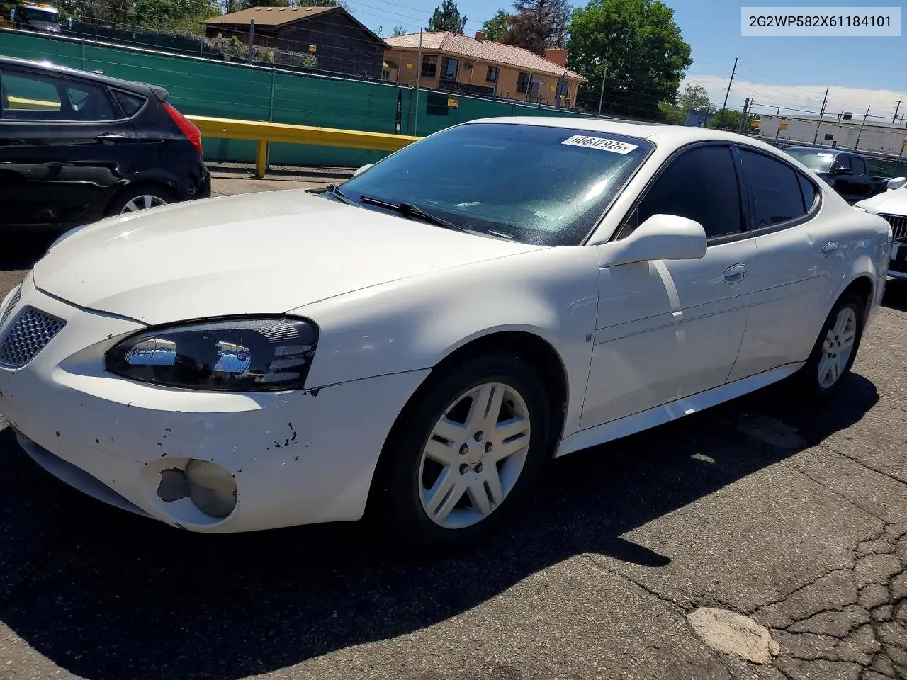 2006 Pontiac Grand Prix VIN: 2G2WP582X61184101 Lot: 60682926