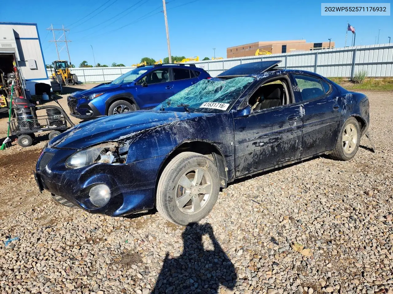 2007 Pontiac Grand Prix VIN: 2G2WP552571176932 Lot: 41631716