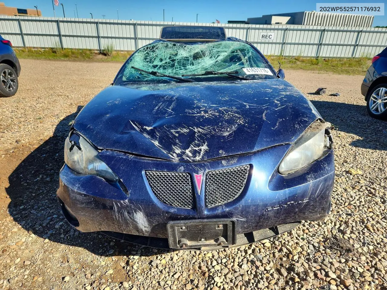 2007 Pontiac Grand Prix VIN: 2G2WP552571176932 Lot: 41631716