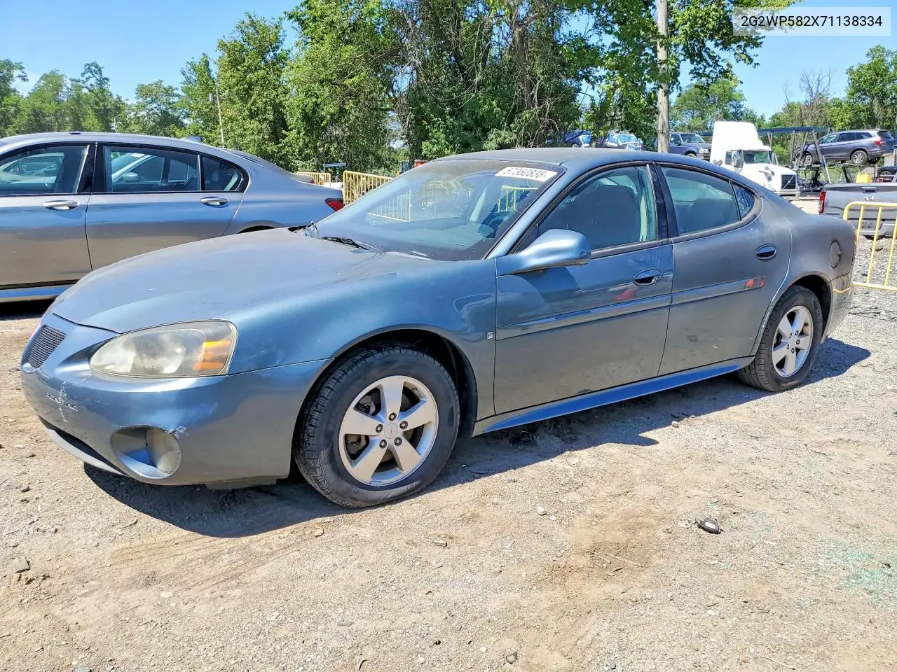 2007 Pontiac Grand Prix VIN: 2G2WP582X71138334 Lot: 57360836