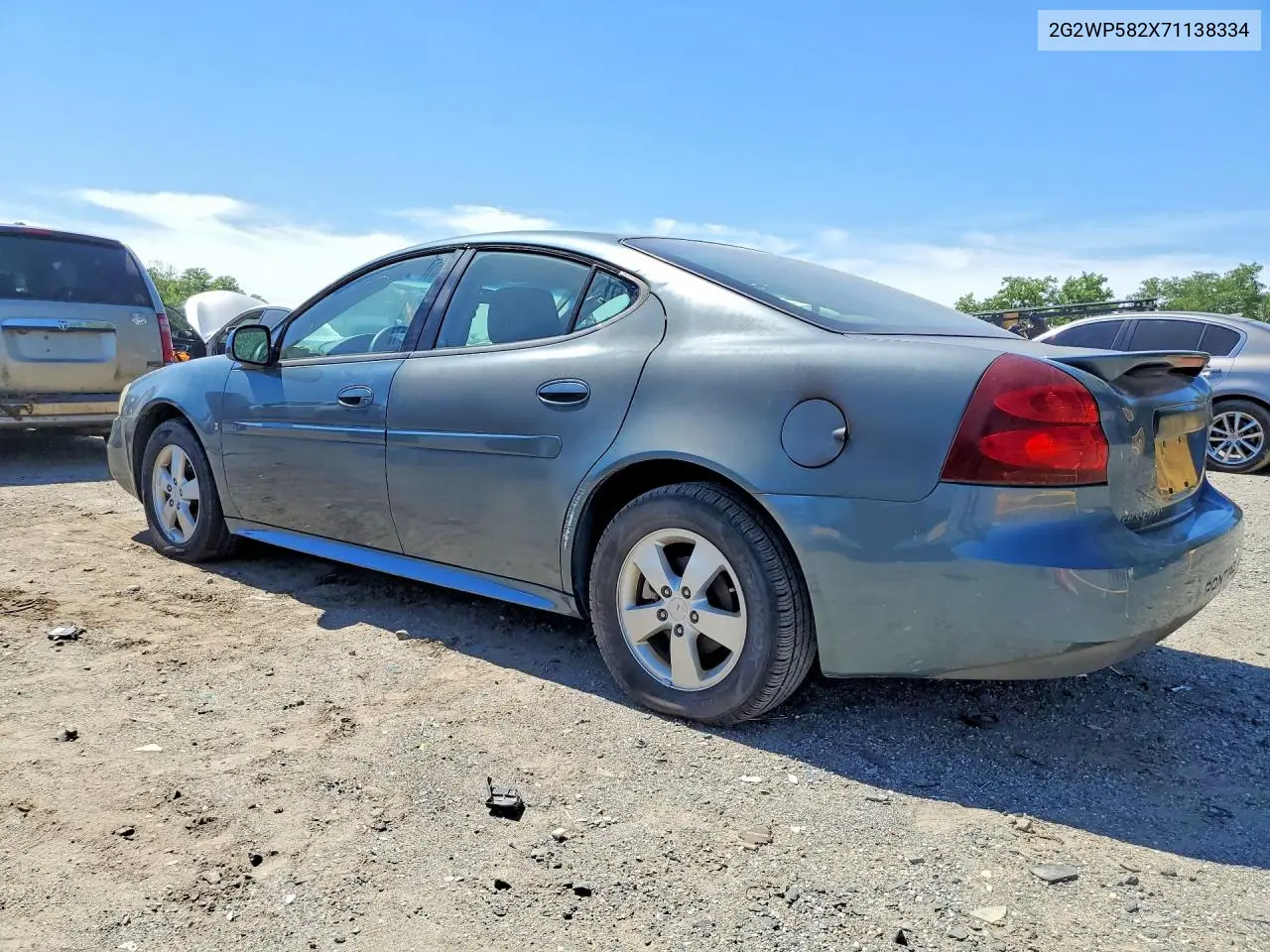 2007 Pontiac Grand Prix VIN: 2G2WP582X71138334 Lot: 57360836