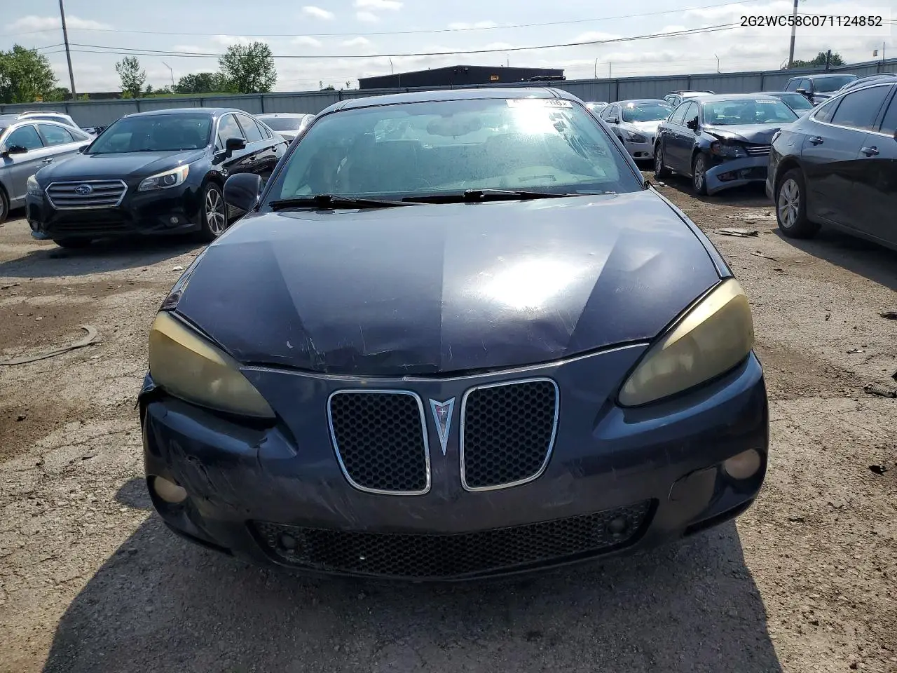 2007 Pontiac Grand Prix Gxp VIN: 2G2WC58C071124852 Lot: 57836266