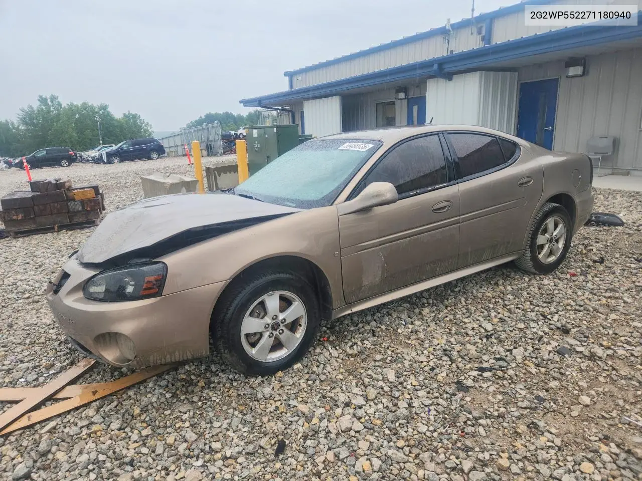 2007 Pontiac Grand Prix VIN: 2G2WP552271180940 Lot: 58488636