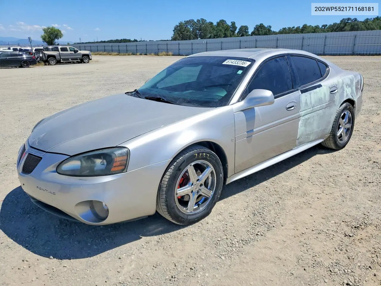 2007 Pontiac Grand Prix VIN: 2G2WP552171168181 Lot: 61433236