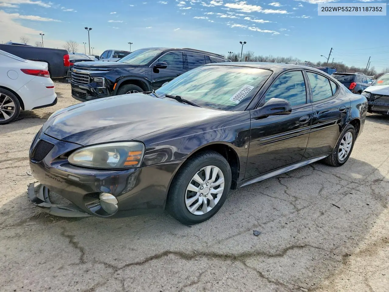 2008 Pontiac Grand Prix VIN: 2G2WP552781187352 Lot: 46236666