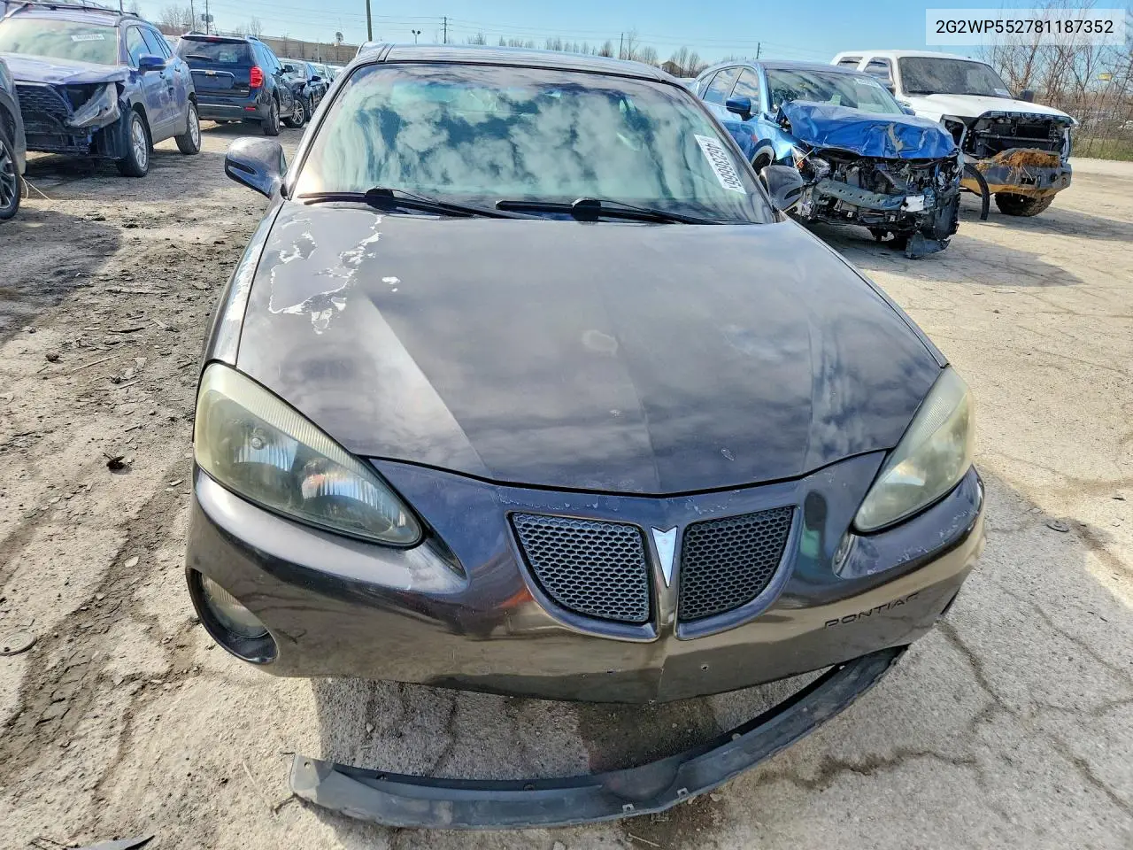2008 Pontiac Grand Prix VIN: 2G2WP552781187352 Lot: 46236666