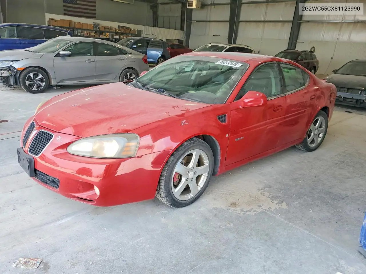 2008 Pontiac Grand Prix Gxp VIN: 2G2WC55CX81123990 Lot: 49970046