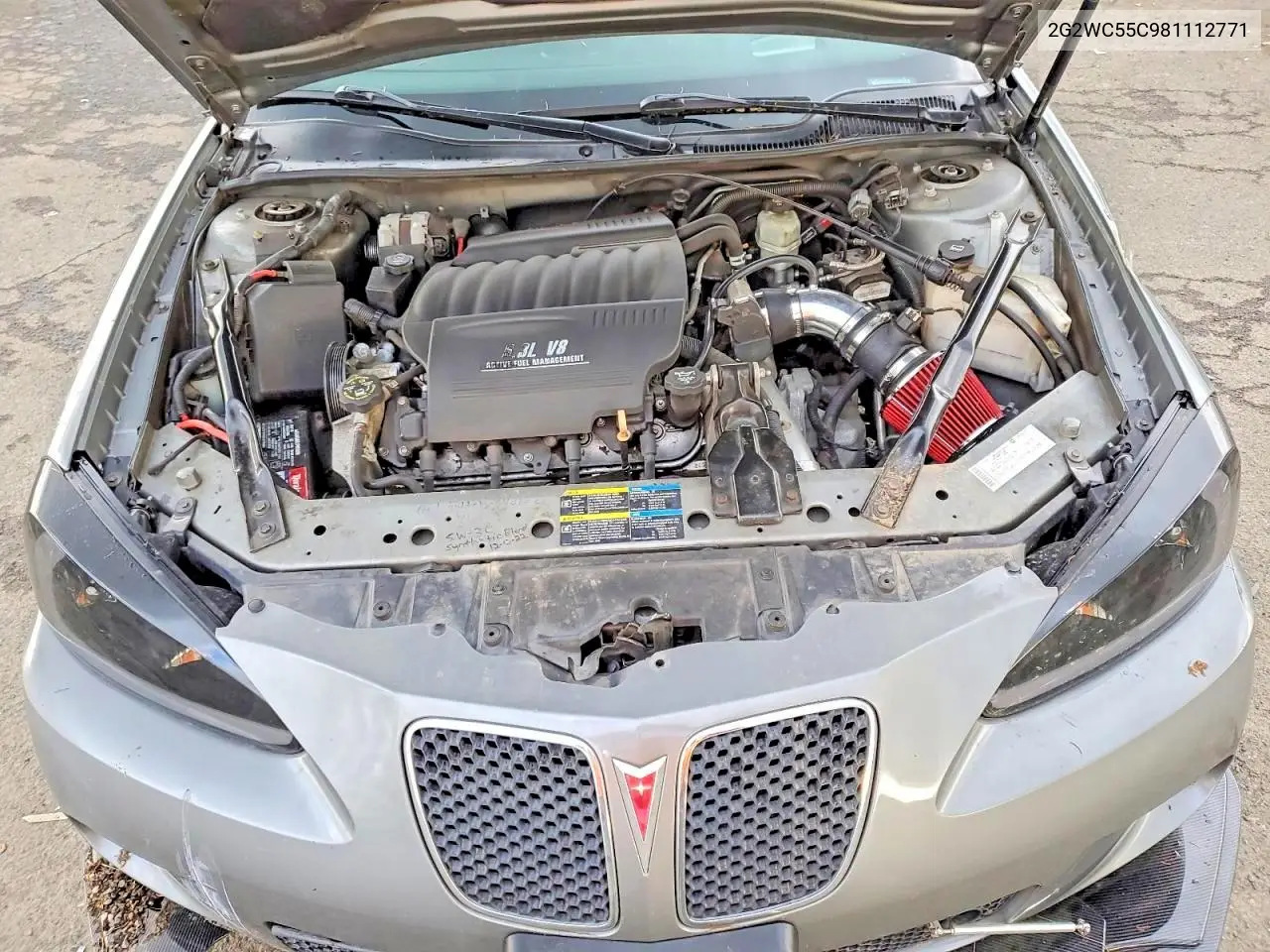 2008 Pontiac Grandprix VIN: 2G2WC55C981112771 Lot: 51431576