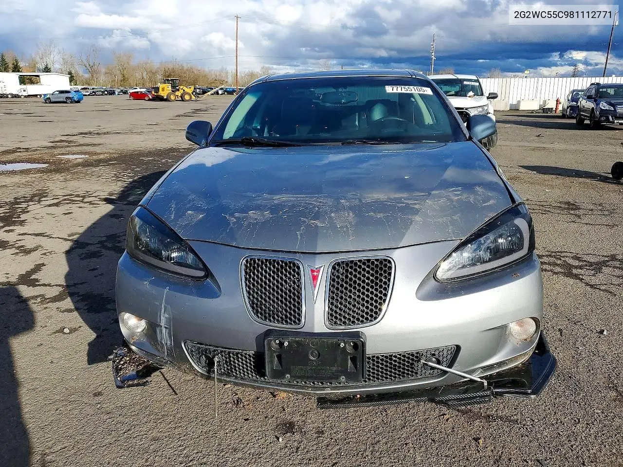 2008 Pontiac Grandprix VIN: 2G2WC55C981112771 Lot: 51431576