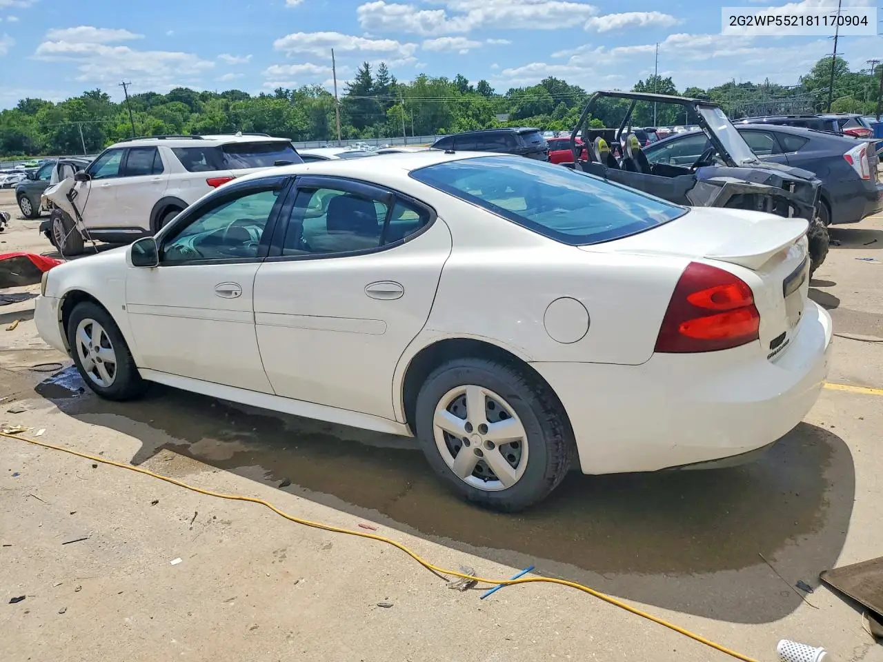 2008 Pontiac Grand Prix VIN: 2G2WP552181170904 Lot: 55525306