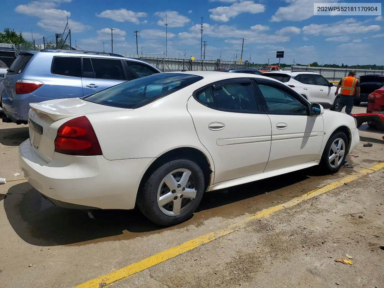 2008 Pontiac Grand Prix VIN: 2G2WP552181170904 Lot: 55525306