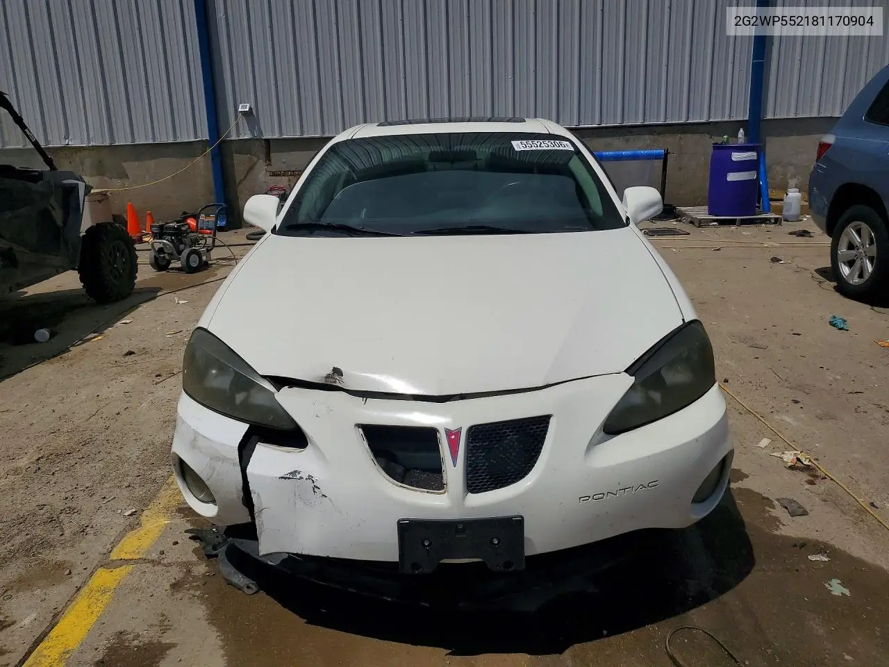 2008 Pontiac Grand Prix VIN: 2G2WP552181170904 Lot: 55525306