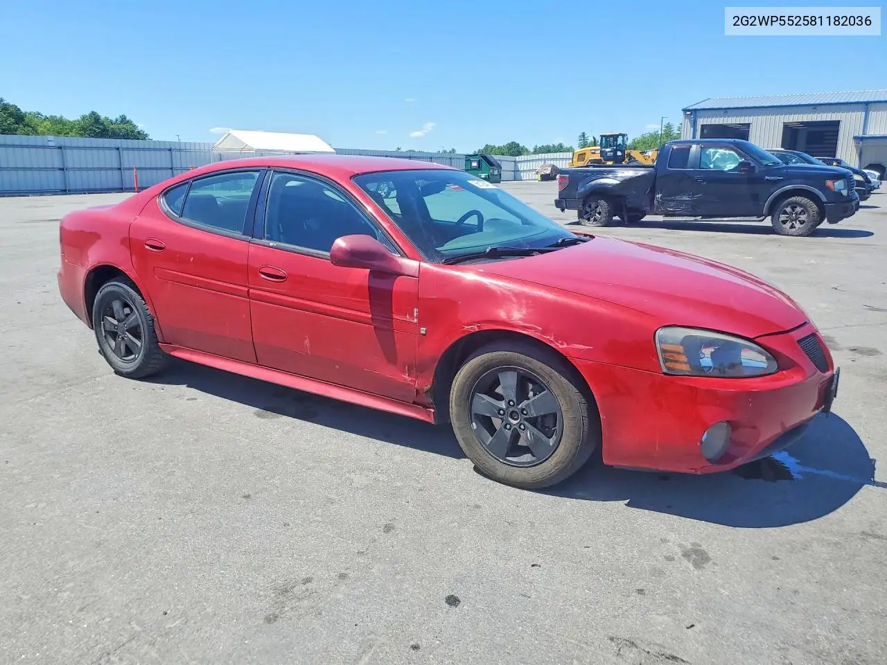 2008 Pontiac Grand Prix VIN: 2G2WP552581182036 Lot: 56123476