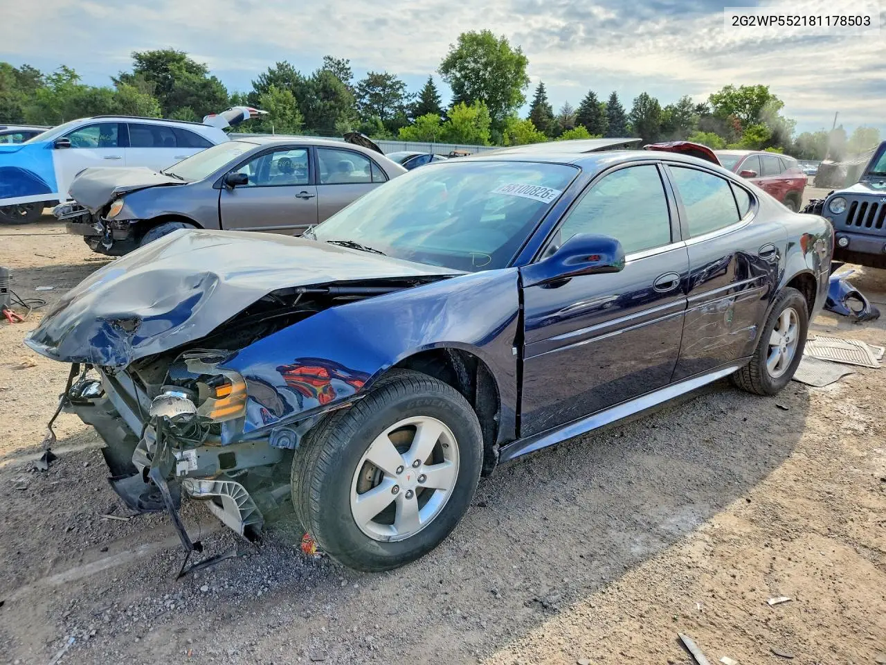 2008 Pontiac Grand Prix VIN: 2G2WP552181178503 Lot: 58100826