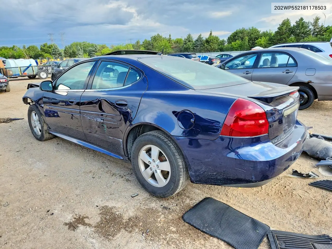 2008 Pontiac Grand Prix VIN: 2G2WP552181178503 Lot: 58100826