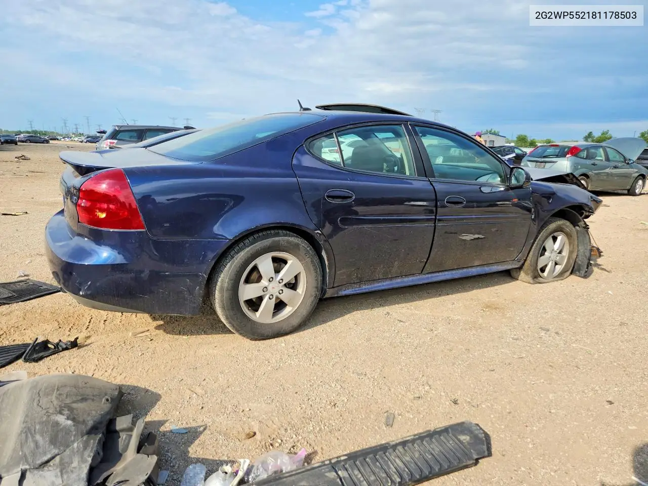 2008 Pontiac Grand Prix VIN: 2G2WP552181178503 Lot: 58100826