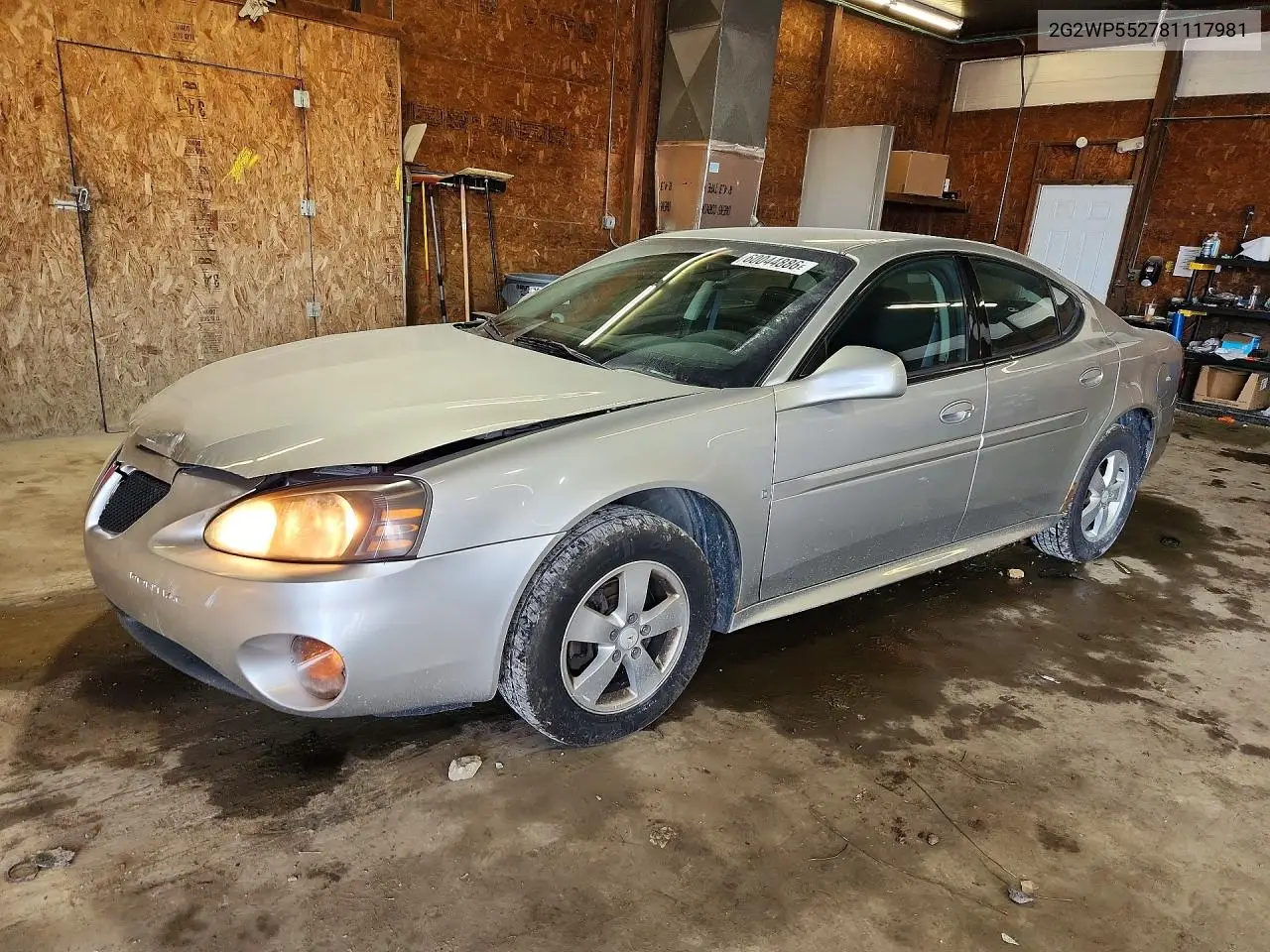 2008 Pontiac Grand Prix VIN: 2G2WP552781117981 Lot: 60044886