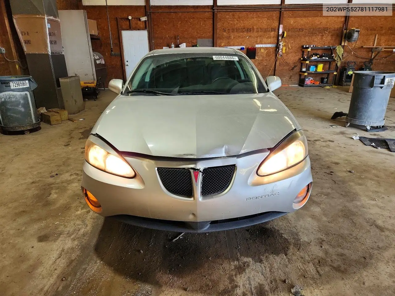 2008 Pontiac Grand Prix VIN: 2G2WP552781117981 Lot: 60044886