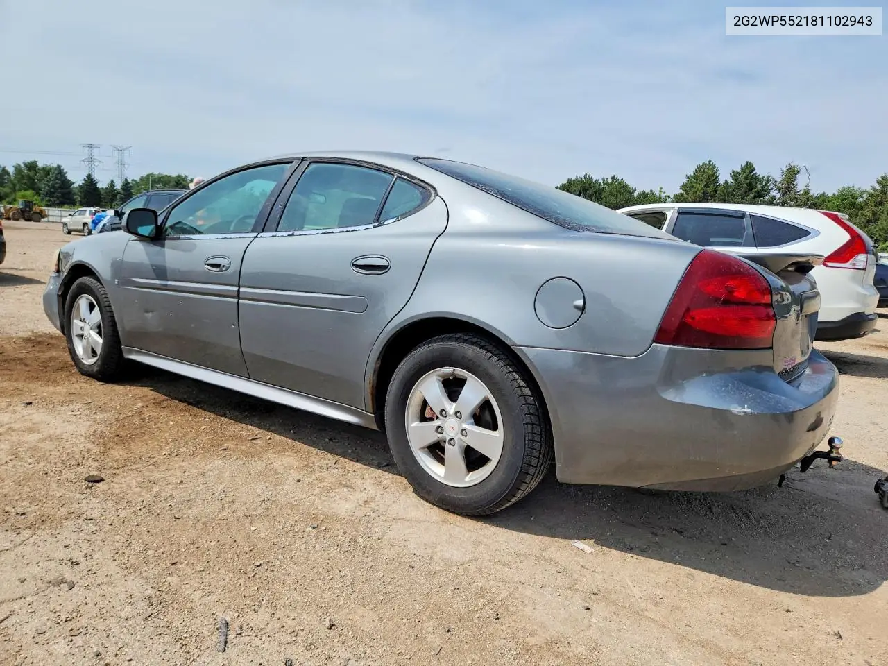2008 Pontiac Grand Prix VIN: 2G2WP552181102943 Lot: 60163366