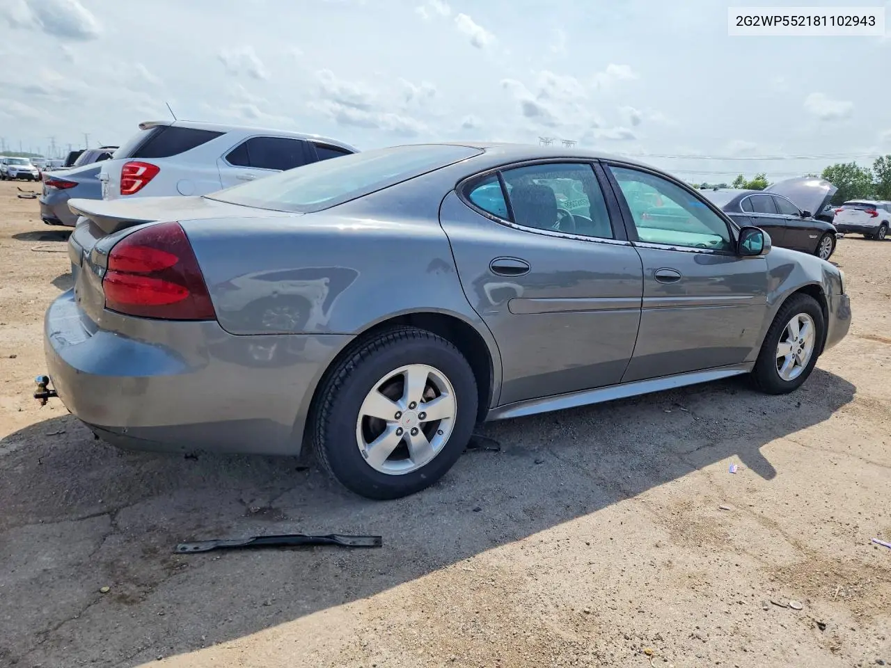 2008 Pontiac Grand Prix VIN: 2G2WP552181102943 Lot: 60163366