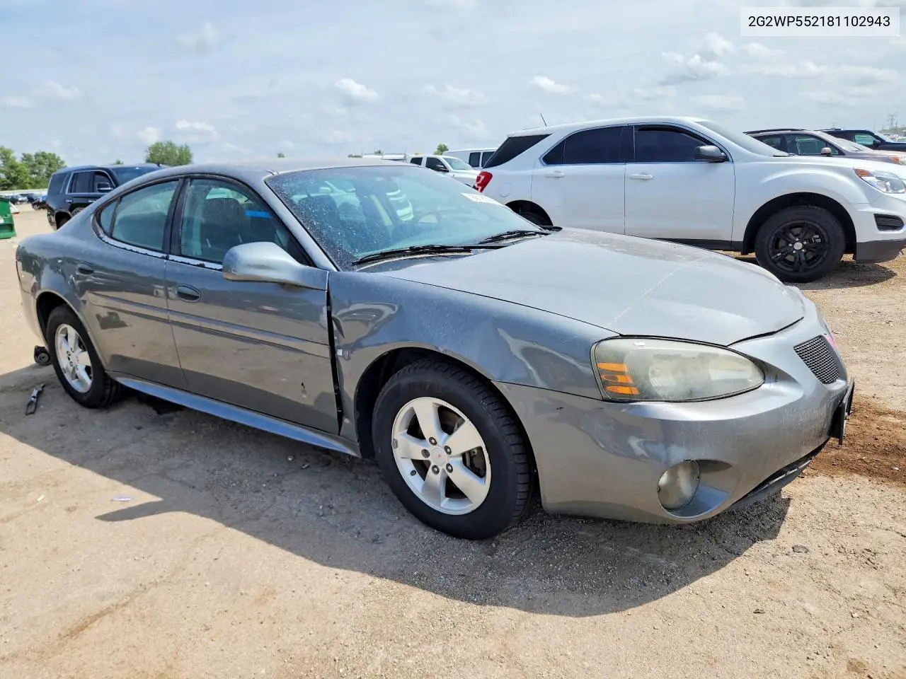 2008 Pontiac Grand Prix VIN: 2G2WP552181102943 Lot: 60163366