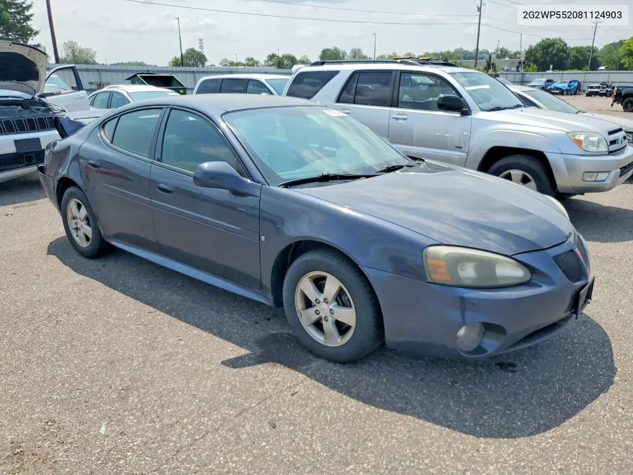 2008 Pontiac Grand Prix VIN: 2G2WP552081124903 Lot: 61525406