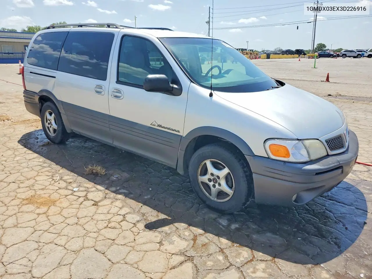 2003 Pontiac Montana VIN: 1GMDX03EX3D226916 Lot: 59327696