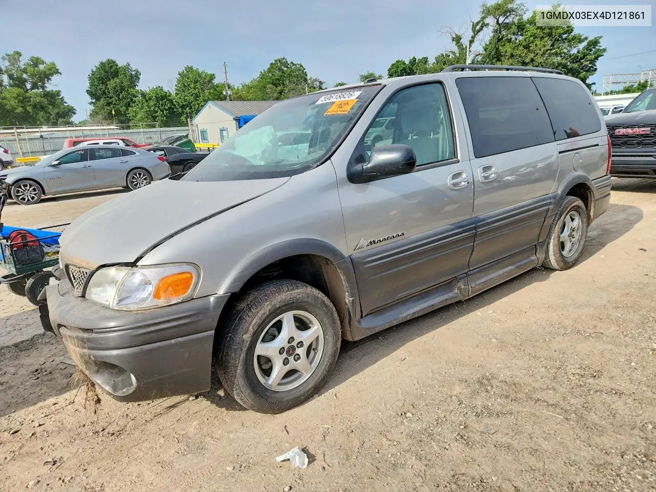 2004 Pontiac Montana VIN: 1GMDX03EX4D121861 Lot: 59618826