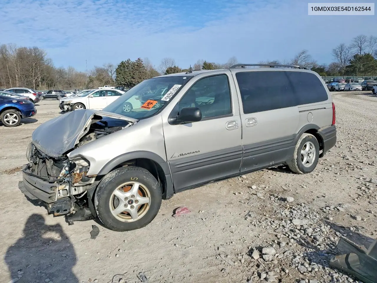 2004 Pontiac Montana VIN: 1GMDX03E54D162544 Lot: 73714245