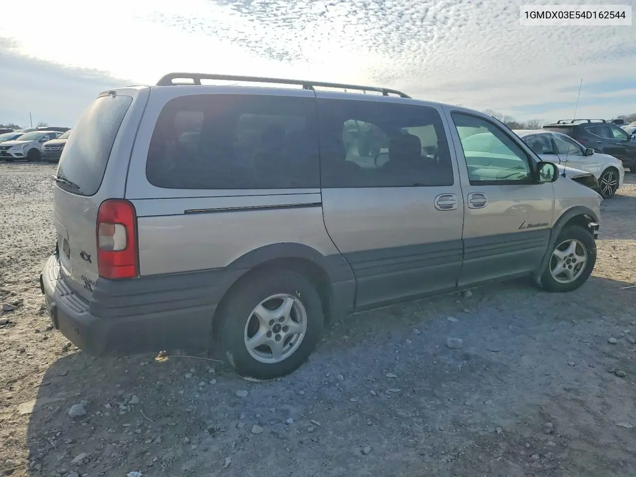 2004 Pontiac Montana VIN: 1GMDX03E54D162544 Lot: 73714245