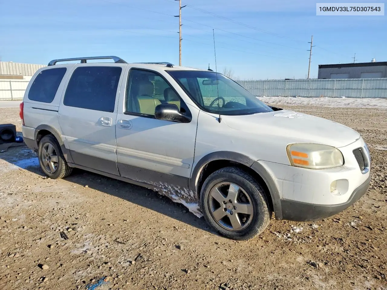 2005 Pontiac Montana Sv6 VIN: 1GMDV33L75D307543 Lot: 47132726