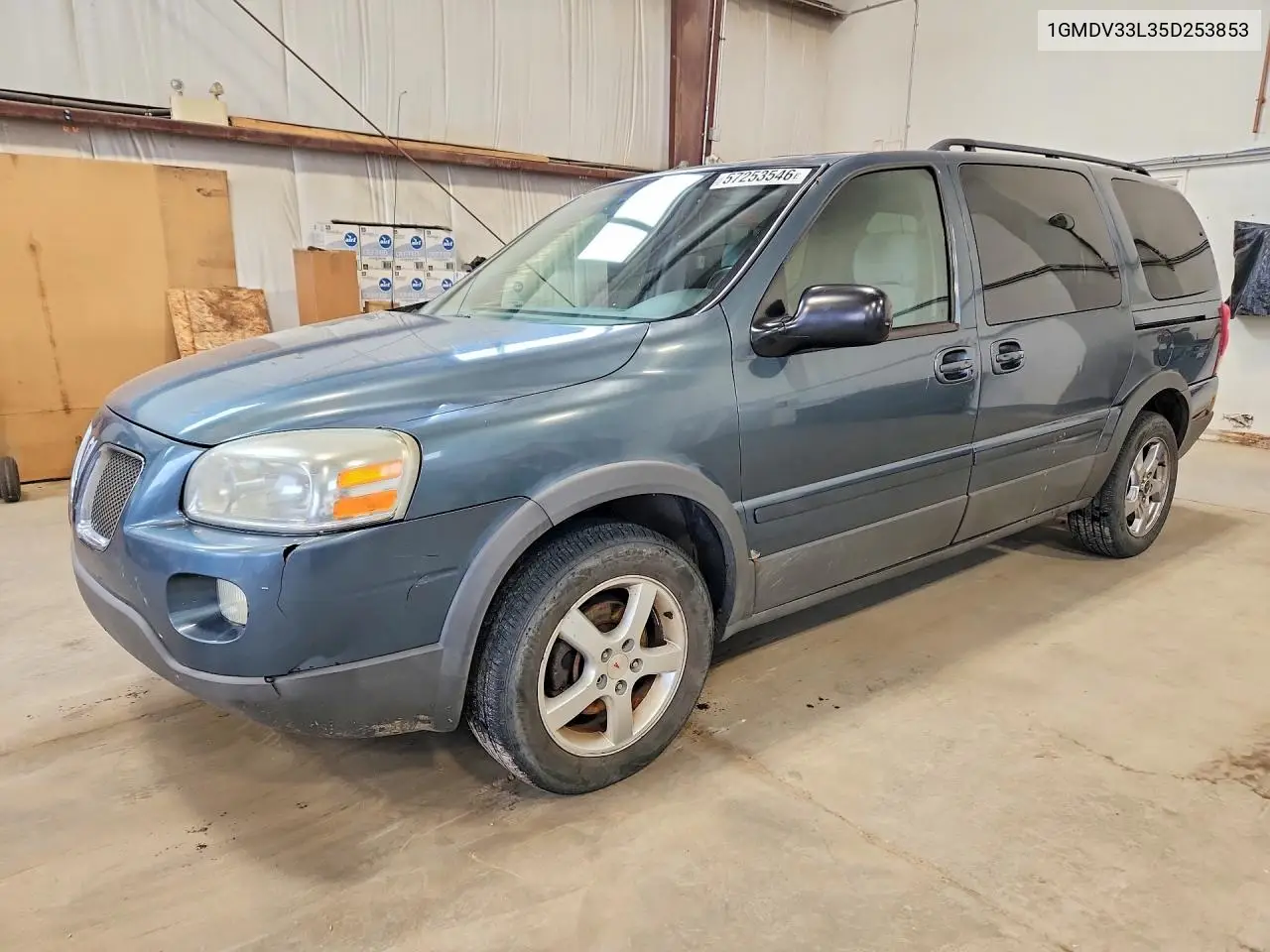 2005 Pontiac Montana Sv6 VIN: 1GMDV33L35D253853 Lot: 57253546